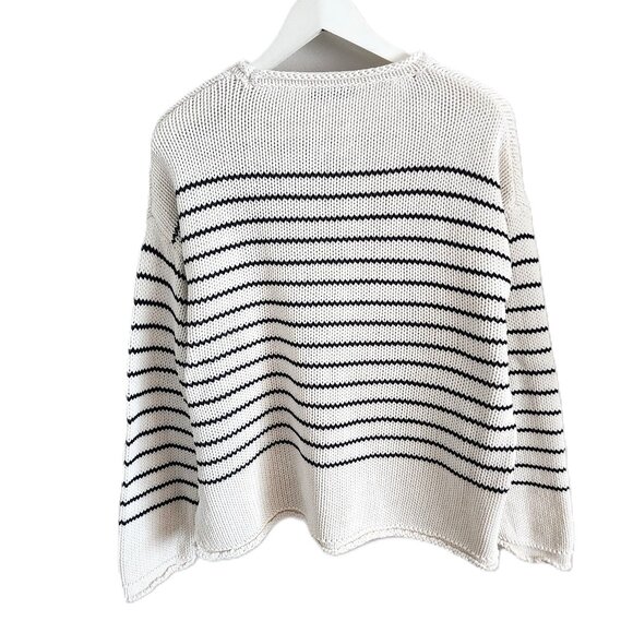 Zara white striped sweater - Picture 2 of 9